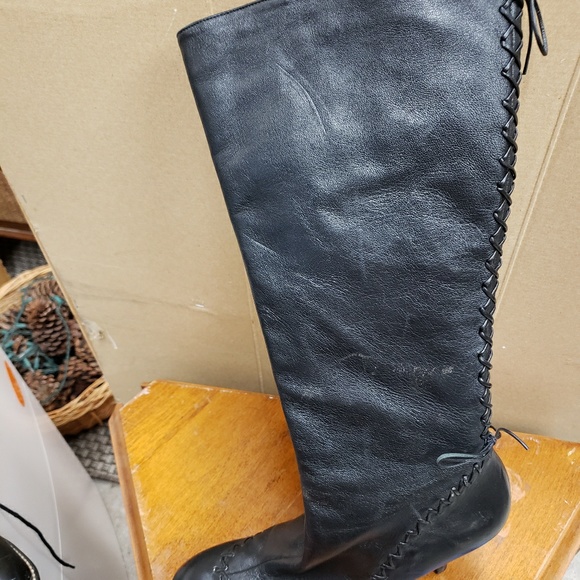 Michelle K leather soft leather boots 10m - Picture 5 of 11